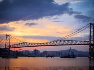 Ponte Hercílio Cruz em Florianópolis