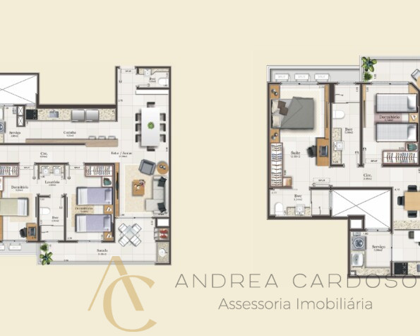 Apartamento à venda – 3 quartos sendo 1 suíte – Campinas – São José/SC.