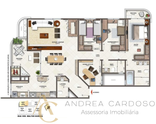 Apartamento à venda – 3 quartos sendo 1 suíte com garagem dupla – São José/SC.